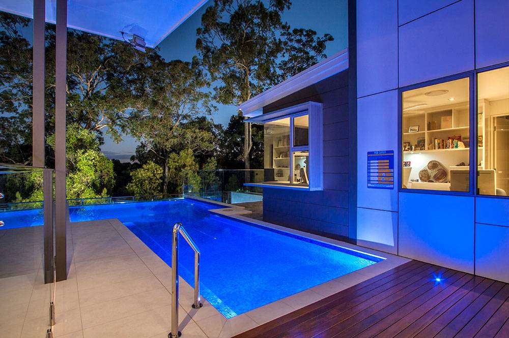 Image of residential swimming pool landscape architecture