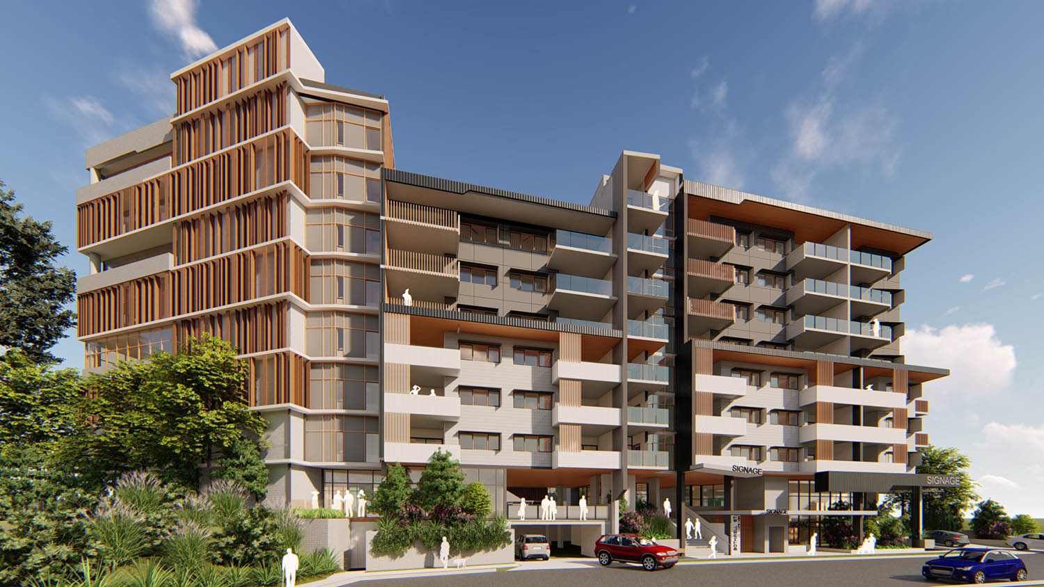 Architectural render of Mount Gravatt Mixed Use Development