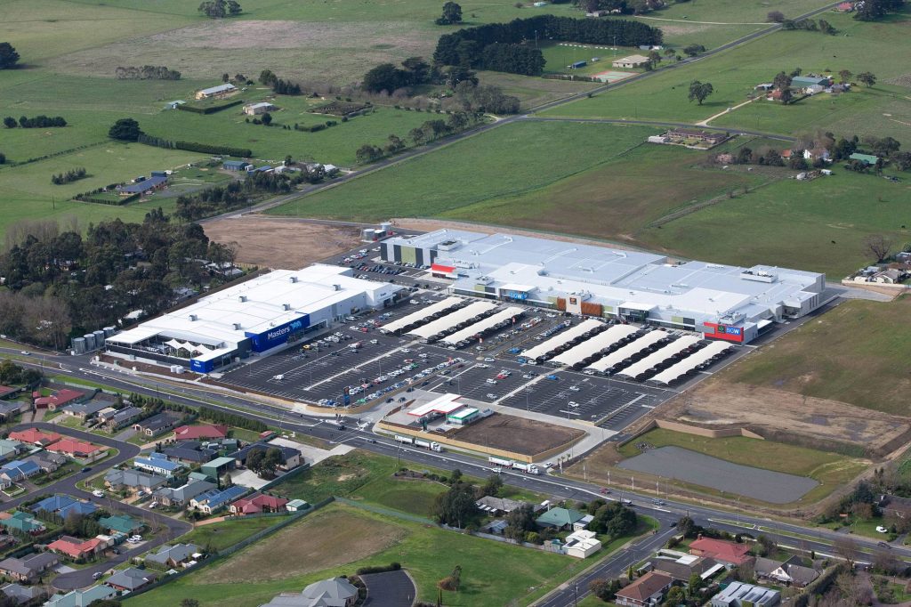 Aerial photo of Mt Gambier Marketplace