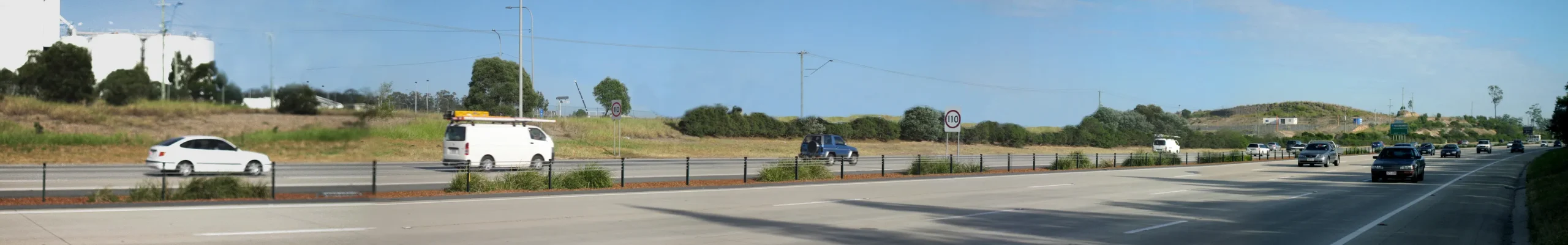 Existing View: Existing View to site from Motorway looking North